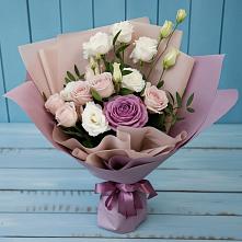 Букет цветов из:  Розы и Лизиантусы в Березово Воронежской области