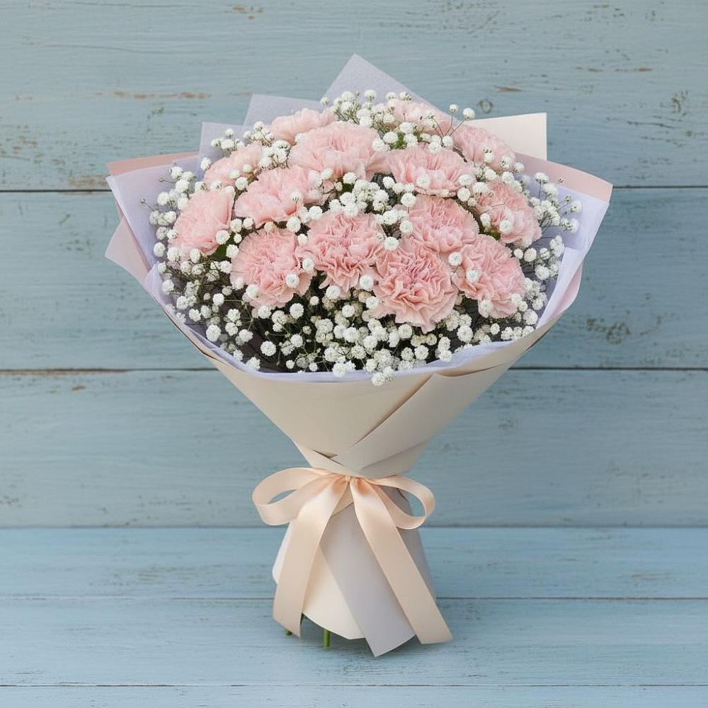 Букет цветов из: Гвоздики в Березово Воронежской области