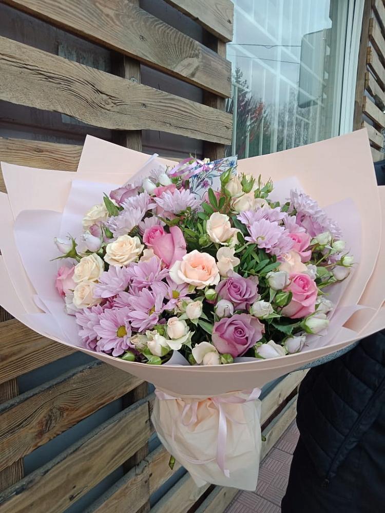 Букет цветов из: Розы и Хризантемы в Березово Воронежской области