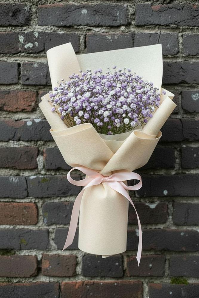 Букет цветов из: Гипсофила в Березово Воронежской области