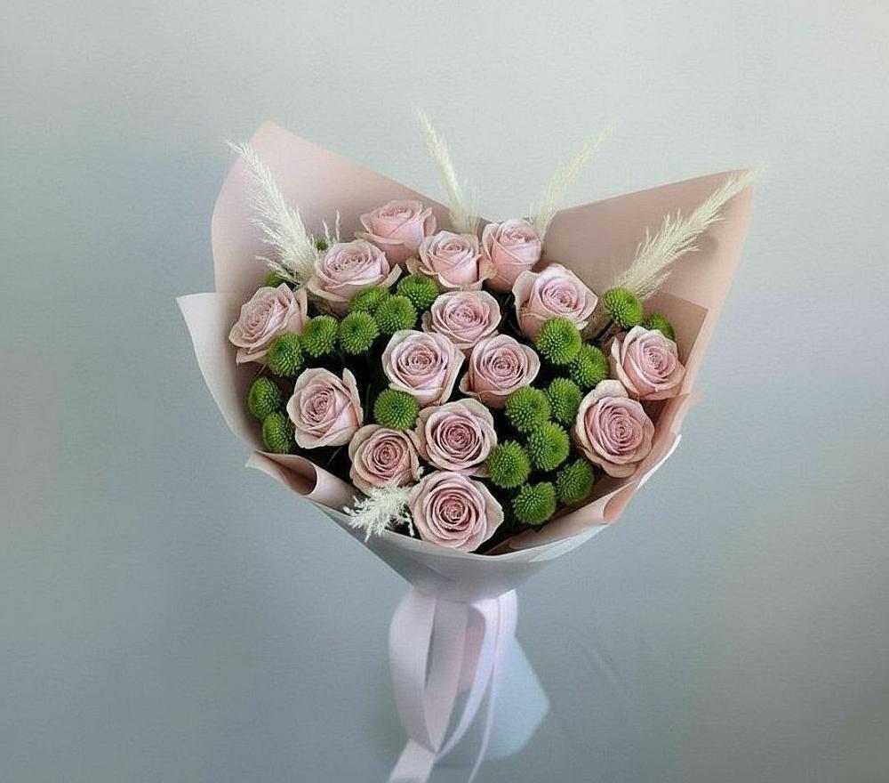 Букет цветов из: Розы и Хризантемы в Березово Воронежской области