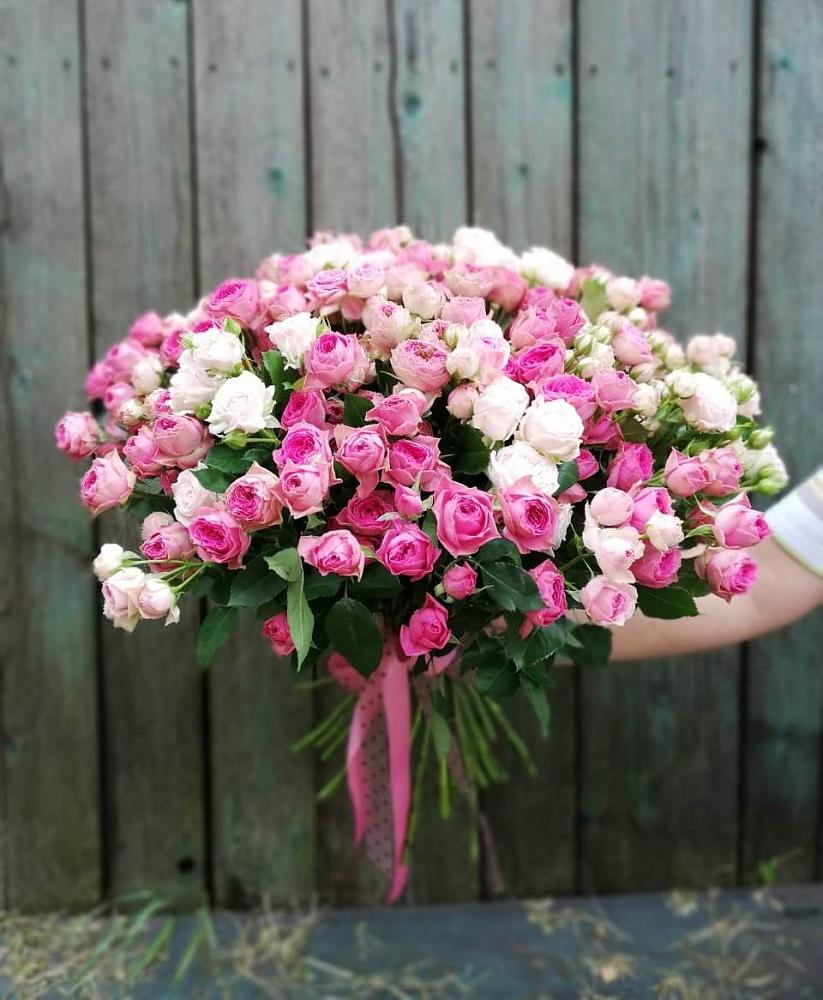 Букет Розовые кустовые розы Натали и Лав Лидия в Березово Воронежской области