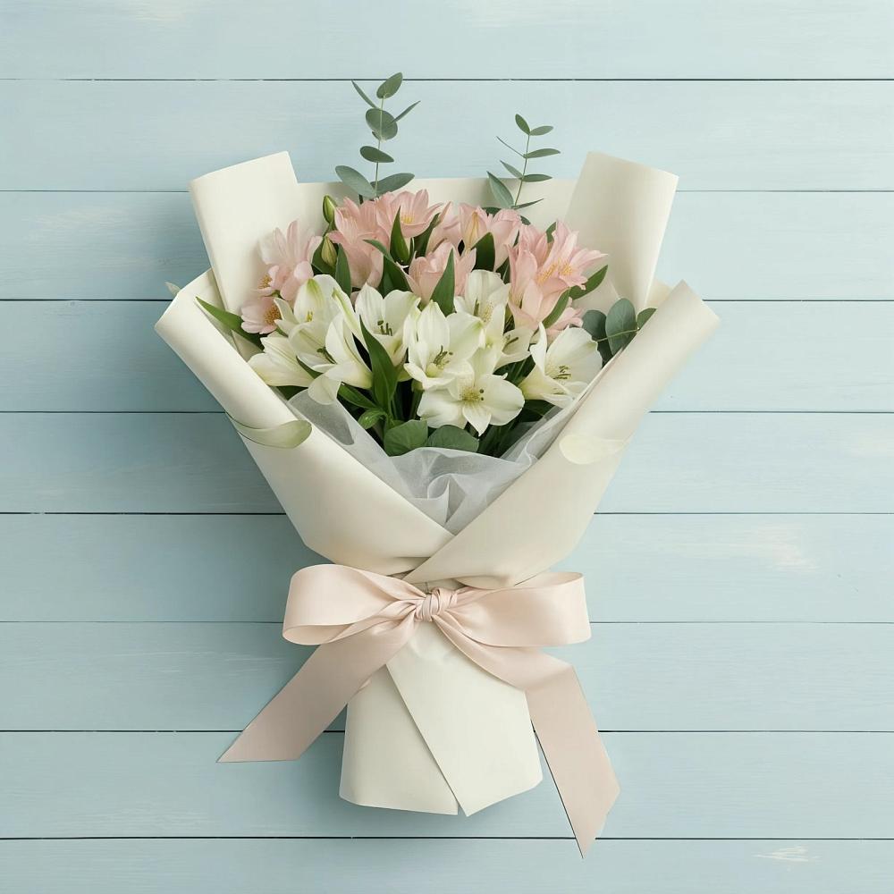 Букет цветов из: Альстромерии в Березово Воронежской области