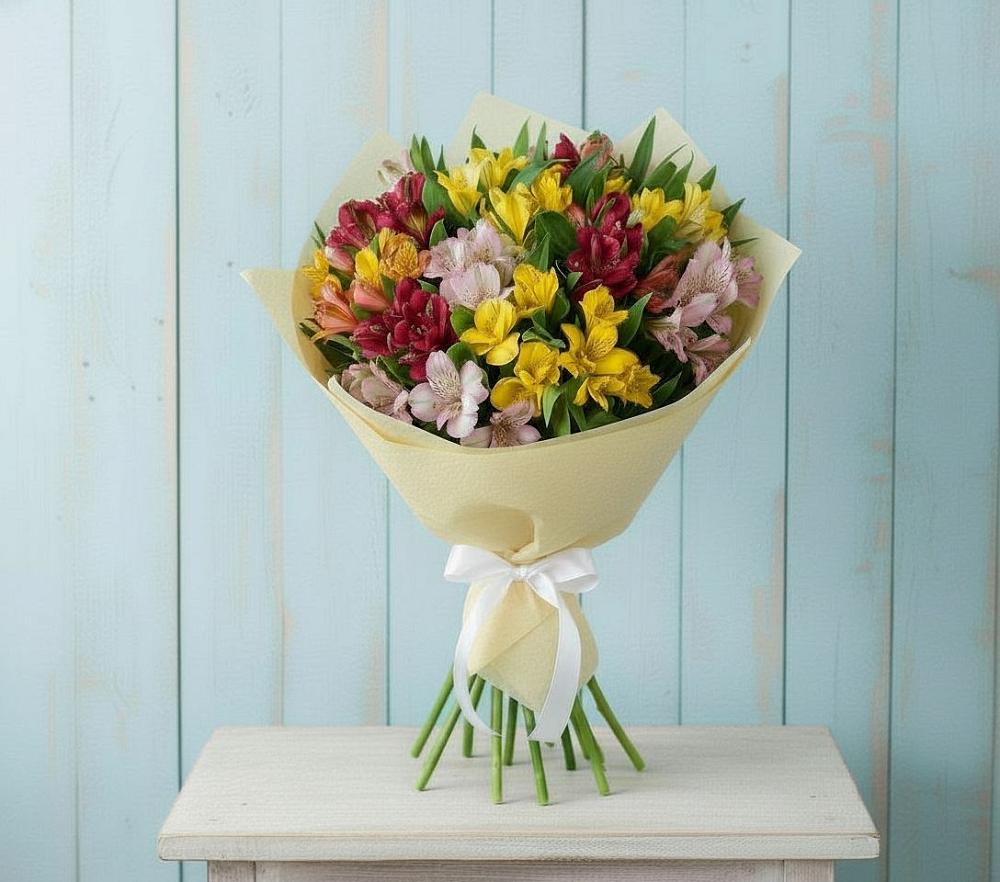 Букет цветов из: Альстромерии в Березово Воронежской области