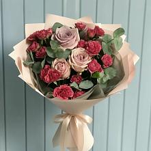 Букет цветов из:  Гвоздики и Розы в Березово Воронежской области
