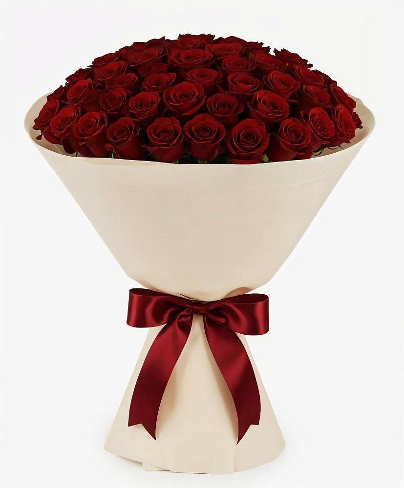 Букет 101 Бордовая роза Блэк Бакарра в Березово Воронежской области