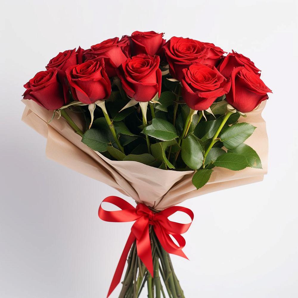 Букет 11 Красных роз Эдлесс Лав в Березово Воронежской области