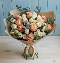 Букет цветов из:  Альстромерии и Розы #REPLACE_PRED# Березово Воронежской области